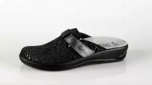 Batz IVETT – ženske papuče crne boje – VV obuća trgovina - bočna